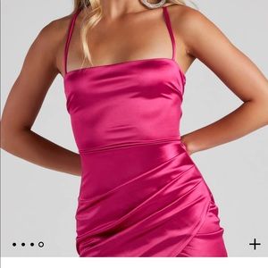 Hot pink dress